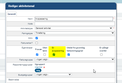 Avspasering i timestatestikk