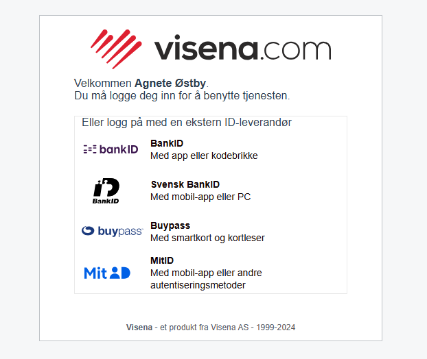 BankID pålogging og signering