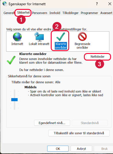 Får varsel fra Microsoft ved åpning av dokumenter i Visena5