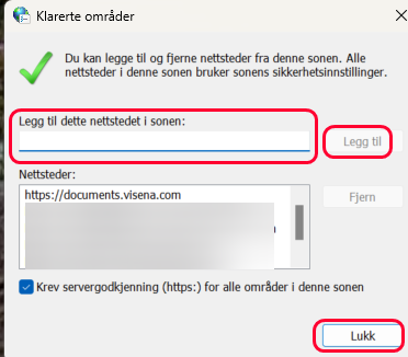 Får varsel fra Microsoft ved åpning av dokumenter i Visena6