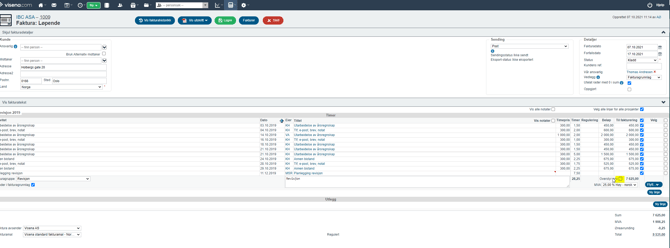 Fakturering - overstyre totalpris3