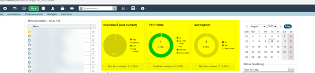 Firmakort - felt for PEP, Sanksjoner og hvitvaskingsrisiko8