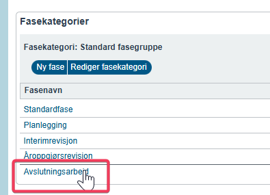 Flytte krav til en annen fase1