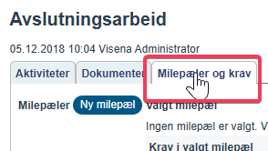 Flytte krav til en annen fase2