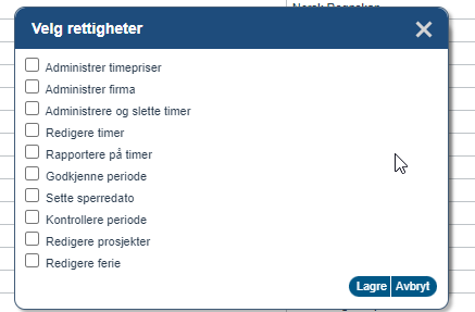 Funksjonelle tilganger   - rettigheter brukere1