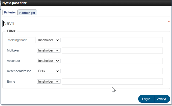 Hvordan sette opp regler i e-post3