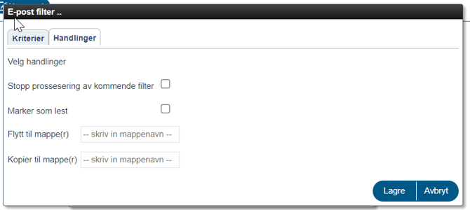Hvordan sette opp regler i e-post4