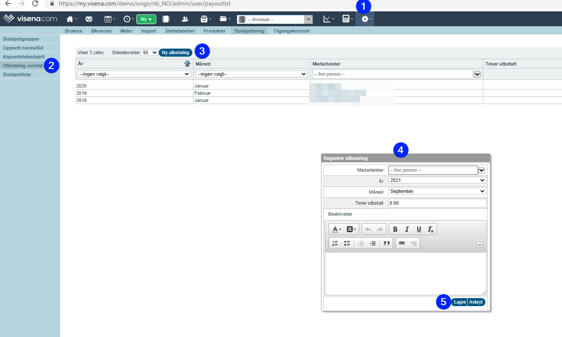 Korrigering mertidssaldo i løpet av året som følge av utbetaling eller andre endringer
