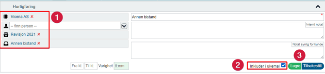 Legg til aktivitet i ukemal1