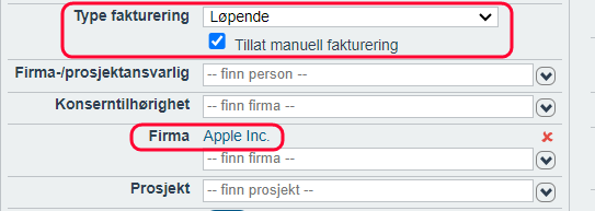 Manuelle fakturering 1