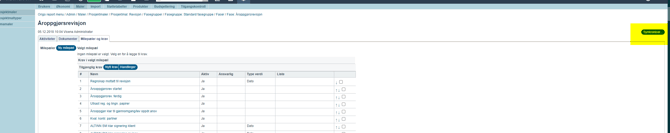 Nedtrekksliste ved utfylling av krav i prosess4