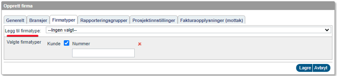 Opprette nytt firma4