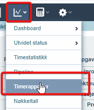 Rapport - medgått tid prosjekter og firmaer