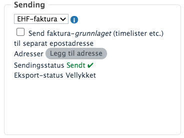 Send separat fakturagrunnlag til epost ved EHF fakturering1