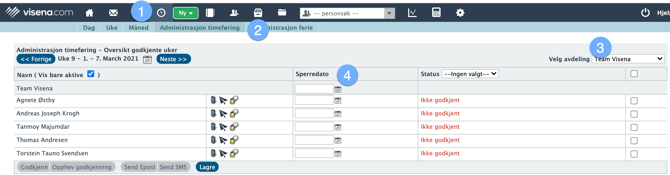Sett sperredato for føring og endring av timer1