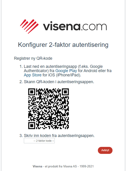 Sikker pålogging med tofaktorautentisering (2FA) 3