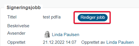 Slette signeringsjobb