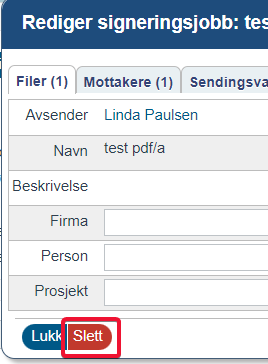 Slette signeringsjobb2
