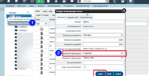 Standard faktuartype2