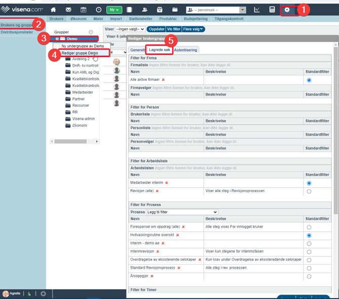 Standardfilter i prosess2