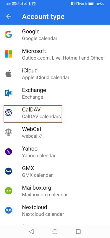 Synkroniser Visena kalenderen med Android enheter 2