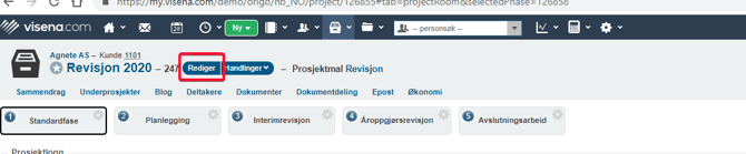 Tilgang for å redigere prosjekt