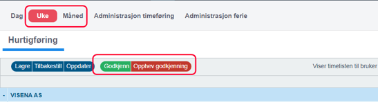 Timestatistikk  medarbeider godkjenner2