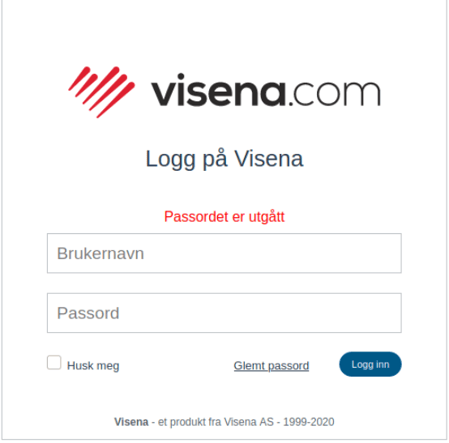 Utløpsdato passord 1