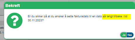 Varsel fakturadato ved fakturering2