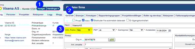 Varslingssenteret; Kolonnen AML-RISIKO2