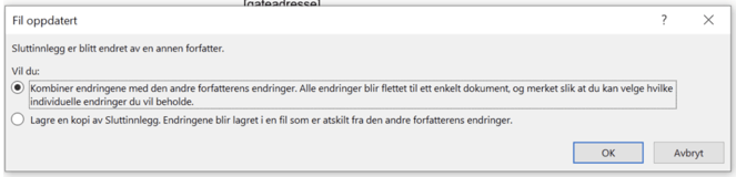 Word-maler som er blokkert eller har sporing fra andre forfattere 1